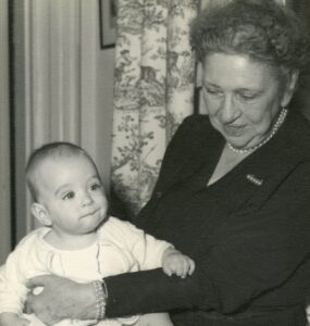 Frances Perkins with grandson Tomlin Coggeshall